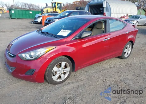 2013 Hyundai Elantra Gls from USA, damaged, VIN 5NPDH4AE0DH448324